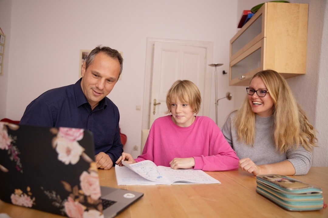 family discussing future plans